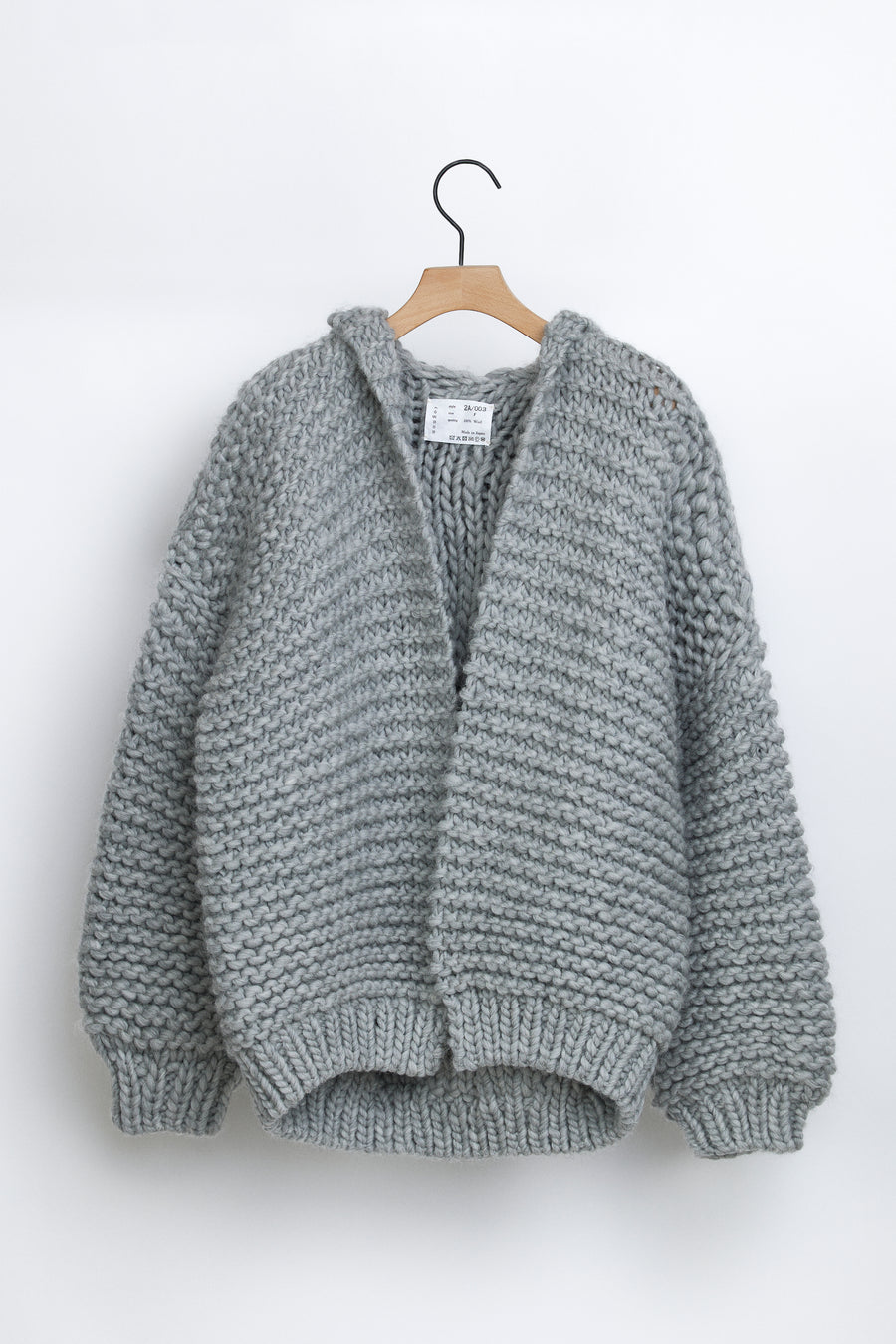 Twisted pattern hoodie